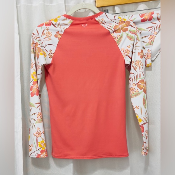 Roxy Girls Life Enjoyers Long Sleeve Full Zip UPF50 Rashguard Bikini Set… - Picture 8 of 13